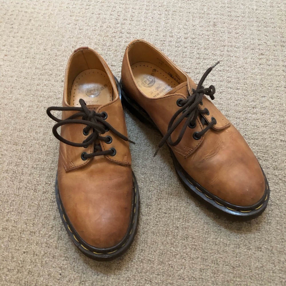 Dr. Martens Tan Brown Leather Oxfords - SOLD